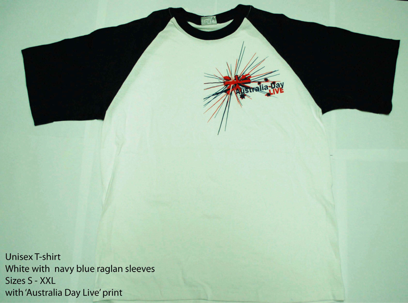 Unisex T-Shirt (White-Navy) Sizes S-XXL.jpg